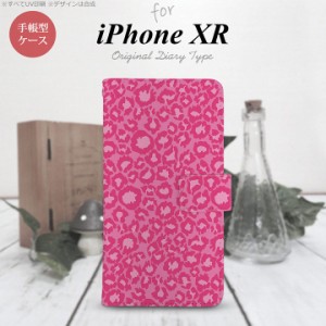 iPhone XR 手帳型 スマホ ケース カバー アイフォン ヒョウ柄 ピンク nk-004s-ipxr-dr892