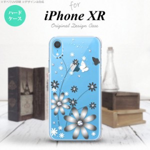 iPhoneXR iPhone XR スマホケース ハードケース 花柄 ガーベラ 透明 グレー メンズ レディース nk-ipxr-071