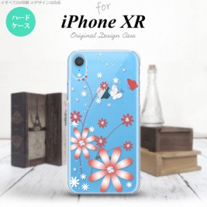 iPhoneXR iPhone XR スマホケース ハードケース 花柄 ガーベラ 透明 赤 メンズ レディース nk-ipxr-072
