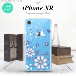 iPhoneXR iPhone XR スマホケース ハードケース 花柄 ガーベラ 透明 紫 メンズ レディース nk-ipxr-074