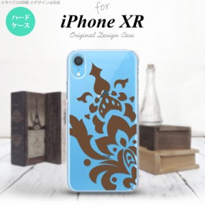 iPhoneXR iPhone XR スマホケース ハードケース ダマスク C 茶 メンズ レディース nk-ipxr-1031