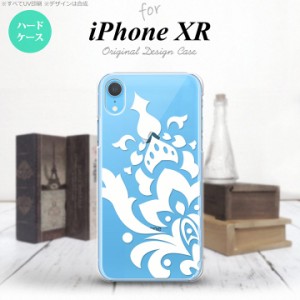 iPhoneXR iPhone XR スマホケース ハードケース ダマスク C 白 メンズ レディース nk-ipxr-1032