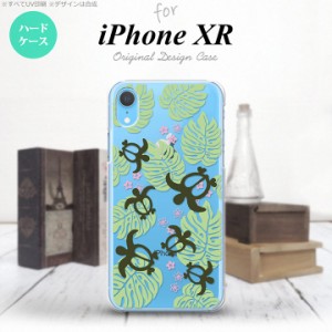 iPhoneXR iPhone XR スマホケース ハードケース ホヌ 小 クリア 緑 メンズ レディース nk-ipxr-1462
