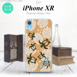 iPhoneXR iPhone XR スマホケース ハードケース ホヌ 小 オレンジ +アルファベット メンズ レディース nk-ipxr-1465i