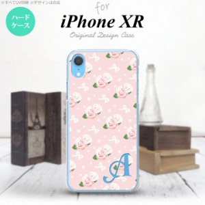 iPhoneXR iPhone XR スマホケース ハードケース 花柄 バラ リボン ピンク +アルファベット メンズ レディース nk-ipxr-256i