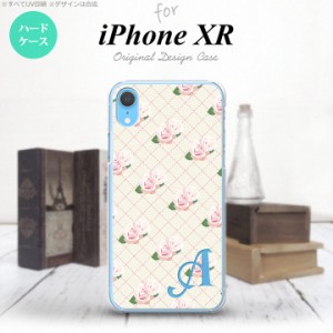 iPhoneXR iPhone XR スマホケース ハードケース 花柄 バラ 編み ベージュ +アルファベット メンズ レディース nk-ipxr-264i