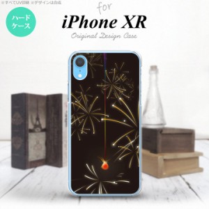 iPhoneXR iPhone XR スマホケース ハードケース 花火 線香花火 黒 メンズ レディース nk-ipxr-321