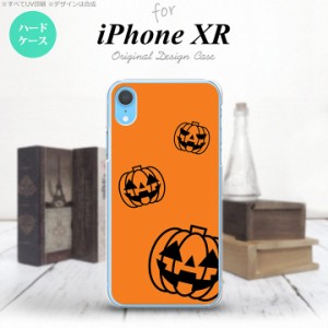 iPhoneXR iPhone XR スマホケース ハードケース ハロウィン カボチャスタンプ オレンジ メンズ レディース nk-ipxr-410