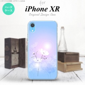 iPhoneXR iPhone XR スマホケース ハードケース コスモス 水色 ピンク メンズ レディース nk-ipxr-606