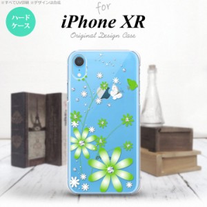 iPhoneXR iPhone XR スマホケース ハードケース 花柄 ガーベラ 緑 メンズ レディース nk-ipxr-803