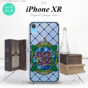 iPhoneXR iPhone XR 背面ケース カバー ステンドグラス風 おしゃれ 蓮 ピンク ステンドグラス風 かわいい おしゃれ 背面ケース nk-ipxr-s