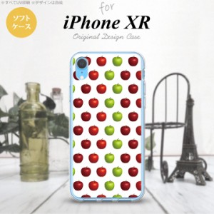 iPhoneXR iPhone XR スマホケース ソフトケース りんご 林檎 青リンゴ 白 緑 赤 メンズ レディース nk-ipxr-tp047