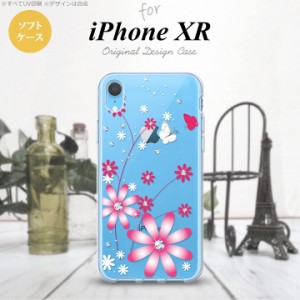iPhoneXR iPhone XR スマホケース ソフトケース 花柄 ガーベラ 透明 ピンク メンズ レディース nk-ipxr-tp073