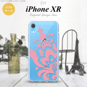 iPhoneXR iPhone XR スマホケース ソフトケース ダマスク C ピンク メンズ レディース nk-ipxr-tp1028