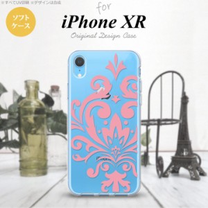 iPhoneXR iPhone XR スマホケース ソフトケース ダマスク D ピンク メンズ レディース nk-ipxr-tp1033
