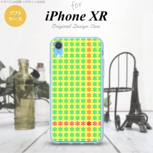 iPhoneXR iPhone XR スマホケース ソフトケース 花十時 緑 黄色 メンズ レディース nk-ipxr-tp1356