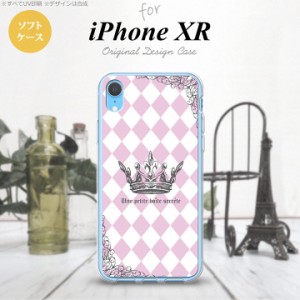iPhoneXR iPhone XR スマホケース ソフトケース 王冠 ピンク メンズ レディース nk-ipxr-tp1451