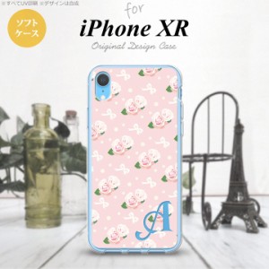 iPhoneXR iPhone XR スマホケース ソフトケース 花柄 バラ リボン ピンク +アルファベット メンズ レディース nk-ipxr-tp256i