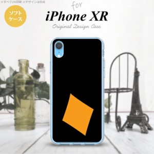 iPhoneXR iPhone XR スマホケース ソフトケース トランプ ダイヤ 黒 オレンジ メンズ レディース nk-ipxr-tp545