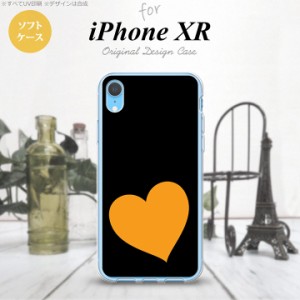 iPhoneXR iPhone XR スマホケース ソフトケース トランプ ハート 黒 オレンジ メンズ レディース nk-ipxr-tp546