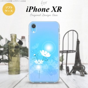 iPhoneXR iPhone XR スマホケース ソフトケース コスモス 水色 メンズ レディース nk-ipxr-tp607
