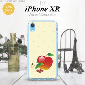 iPhoneXR iPhone XR スマホケース ソフトケース フルーツ アップル 赤 メンズ レディース nk-ipxr-tp651