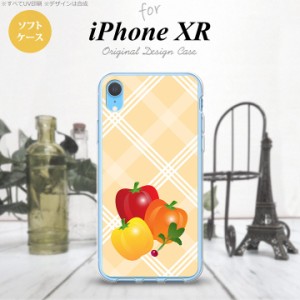 iPhoneXR iPhone XR スマホケース ソフトケース ベジタブル パプリカ オレンジ メンズ レディース nk-ipxr-tp668