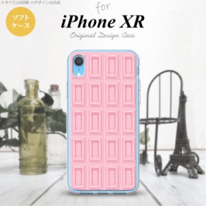 iPhoneXR iPhone XR スマホケース ソフトケース チョコ ストロベリー ピンク メンズ レディース nk-ipxr-tp737