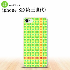 iPhoneSE3 iPhoneSE 第3世代 スマホケース ハードケース 花十時 緑 黄色 メンズ レディース nk-ise3-1356