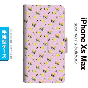 iPhoneXsMax iPhone XS Max 手帳型スマホケース カバー 花柄 バラ ドット 小 ピンク  nk-004s-ixm-dr252