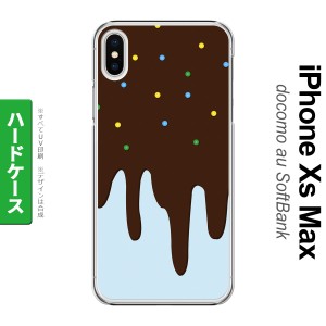 iPhoneXsMax iPhone XS Max スマホケース ハードケース アイス 青 メンズ レディース nk-ixm-348