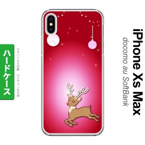 iPhoneXsMax iPhone XS Max スマホケース ハードケース トナカイ 赤 メンズ レディース nk-ixm-645
