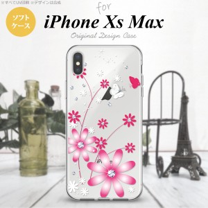 iPhoneXsMax iPhone XS Max スマホケース ソフトケース 花柄 ガーベラ 透明 ピンク メンズ レディース nk-ixm-tp073