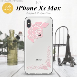 iPhoneXsMax iPhone XS Max スマホケース ソフトケース バラ A クリア ピンク メンズ レディース nk-ixm-tp1067