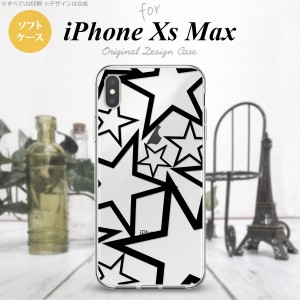 iPhoneXsMax iPhone XS Max スマホケース ソフトケース 星 クリア 黒 メンズ レディース nk-ixm-tp1115