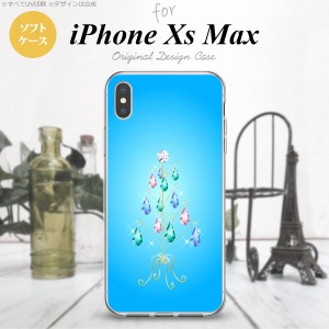 iPhoneXsMax iPhone XS Max スマホケース ソフトケース ツリーイヤリング 青 メンズ レディース nk-ixm-tp633