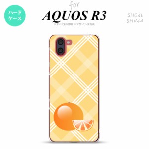 SH-01M/SHV44 AQUOS R3 スマホケース ハードケース フルーツ オレンジ オレンジ メンズ レディース nk-r3-652