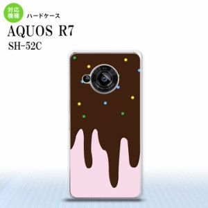 SH-52C AQUOS R7 スマホケース 背面ケース ハードケース アイス ピンク 2022年 7月発売 nk-r7-347