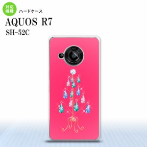 SH-52C AQUOS R7 スマホケース 背面ケース ハードケース ツリーイヤリング ピンク 2022年 7月発売 nk-r7-632