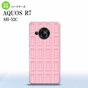 SH-52C AQUOS R7 スマホケース 背面ケース ハードケース チョコ ストロベリー ピンク 2022年 7月発売 nk-r7-737