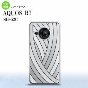 SH-52C AQUOS R7 背面ケース カバー ステンドグラス風 おしゃれ 帯 ホワイト ステンドグラス風 かわいい おしゃれ  nk-r7-sg48