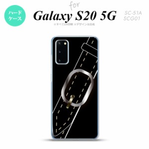 SC-51A SCG01 Galaxy S20 スマホケース ハードケース ベルト 黒 メンズ レディース nk-s20-326