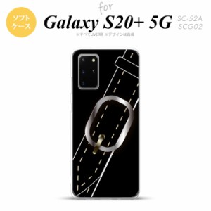 SC-52A SCG02 Galaxy S20+ 5G スマホケース ソフトケース ベルト 黒 メンズ レディース nk-s20p-tp326
