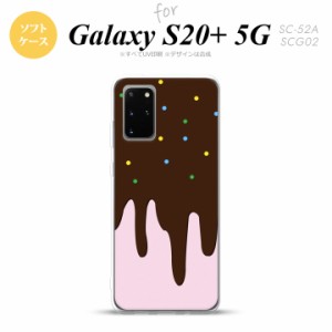 SC-52A SCG02 Galaxy S20+ 5G スマホケース ソフトケース アイス ピンク メンズ レディース nk-s20p-tp347