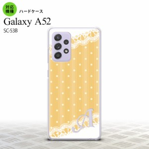 SC-53B Galaxy A52 スマホケース ハードケース ドット レース C 黄 +アルファベット メンズ レディース nk-sc53b-1613i