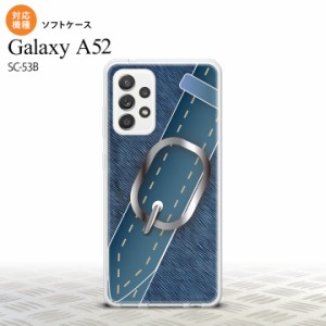 SC-53B Galaxy A52 スマホケース ソフトケース ベルト 青 メンズ レディース nk-sc53b-tp328