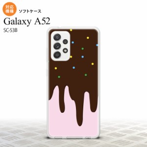 SC-53B Galaxy A52 スマホケース ソフトケース アイス ピンク メンズ レディース nk-sc53b-tp347