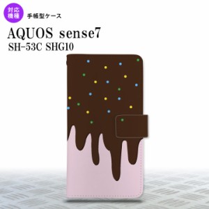 sense7 sense7 手帳型スマホケース カバー アイス ピンク 2022年 11月発売 nk-004s-sens7-dr347