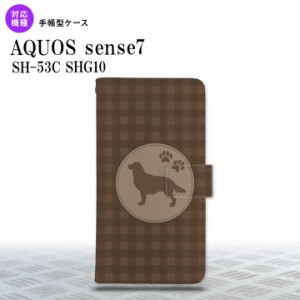 sense7 sense7 手帳型スマホケース カバー 犬 ゴールデン レトリバー 茶 2022年 11月発売 nk-004s-sens7-dr811