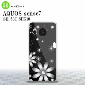 sense7 sense7 スマホケース 背面ケース ハードケース 花柄 ガーベラ 黒 2022年 11月発売 nk-sens7-065